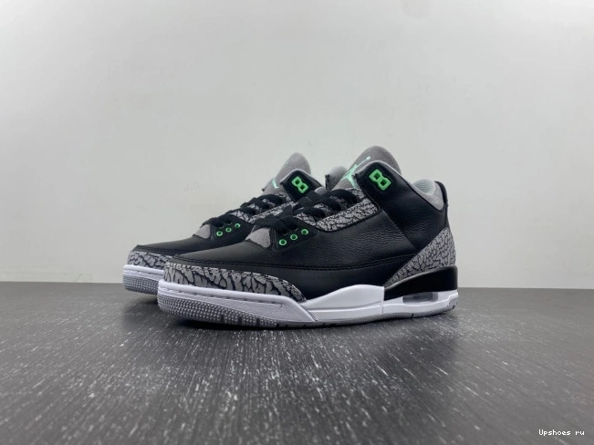 CT8532-031  3 Air Glow” “Green Jordan 1208